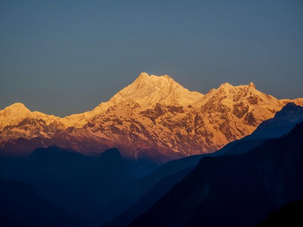 Sunrise in Kanchanjhugha Mountain